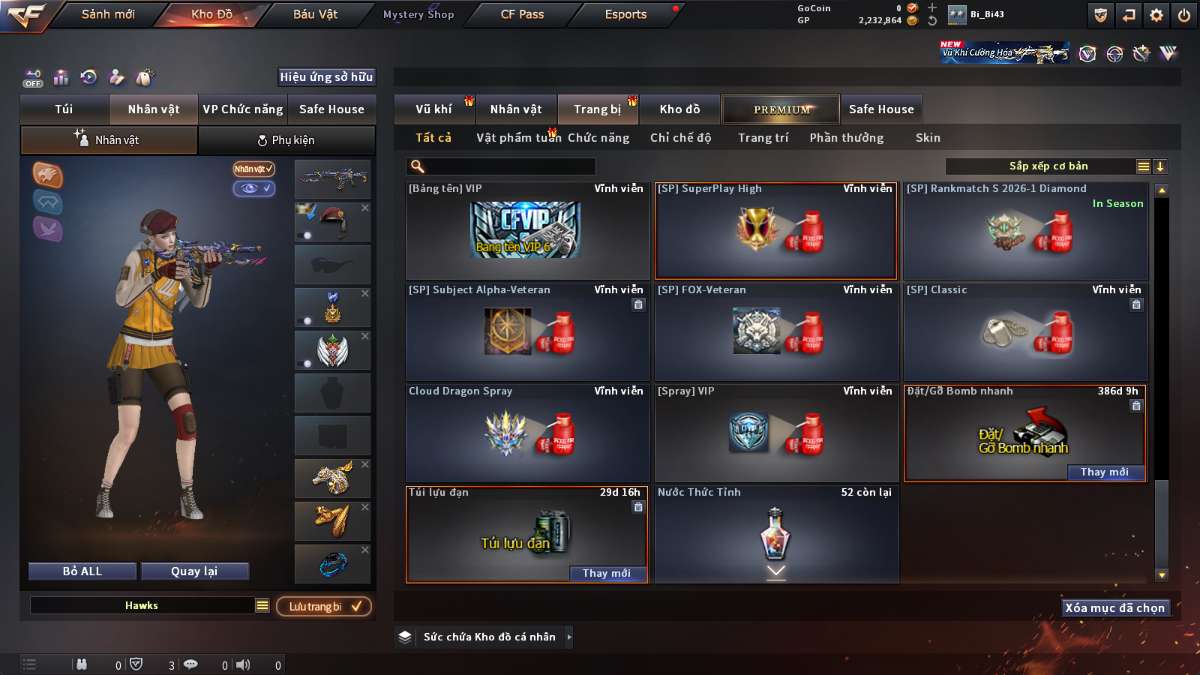 shop acc cf uy tin gia re